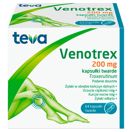 Venotrex 200 mg, 64 cápsulas duras