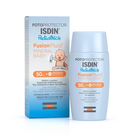 Isdin Fusion Mineral Sun Protection Fluid voor kinderen met SPF 50, 50 ml