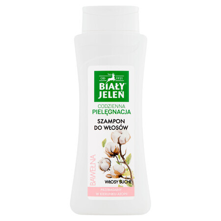 White Jeleń, Hypoallergene shampoo met puur katoen, 300 ml