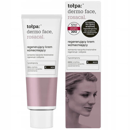 Tolpa Dermo Face, Rosacal, regenerierende und stärkende Creme, Nachtcreme, 40 ml