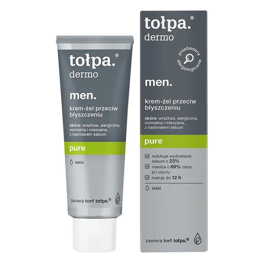 Tolpa Dermo MEN, Zuivere, matterende en hydraterende crème-gel, 40 ml