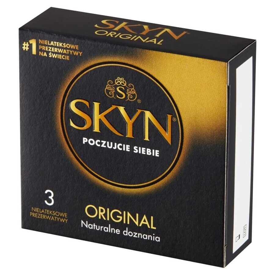 Unimil Skyn Original, preservativi non in lattice, 3 pezzi