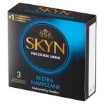 Unimil Skyn Extra Moist, preservativi non in lattice, 3 pezzi