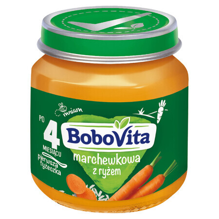 BoboVita Zuppa di carote con riso, dopo 4 mesi, 125 g