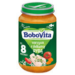 BoboVita Lunch, legume cu pește fraged, după 8 luni, 190 g