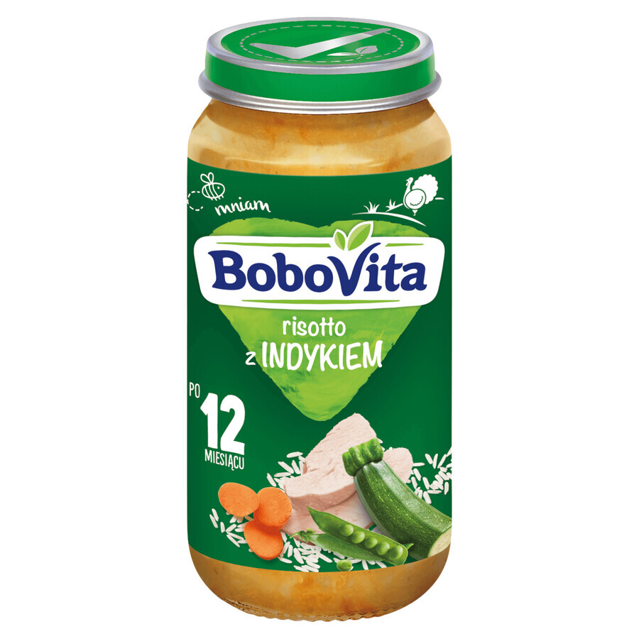 BoboVita Lunch, risotto de pavo, después de 12 meses, 250 g