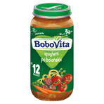 BoboVita Cena, espaguetis a la boloñesa, después de 12 meses, 250 g