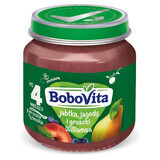 BoboVita Dessert, mela, mirtillo e pera, dopo 4 mesi, 125 g