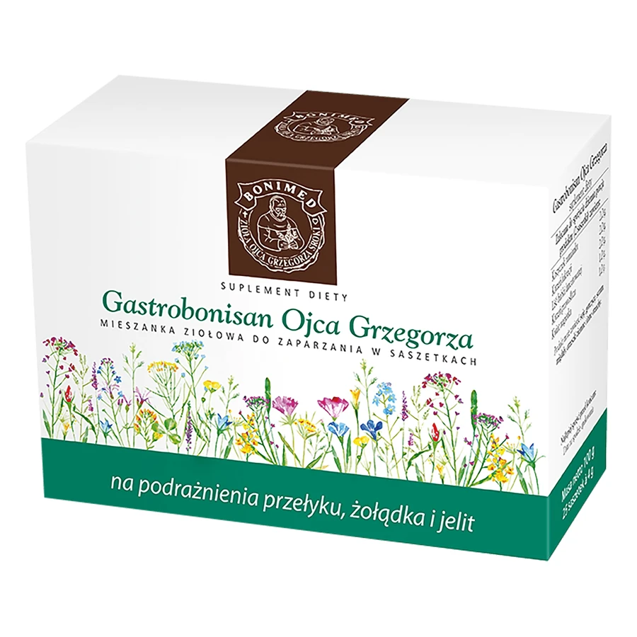 Gastrobonisan van pater Grzegorz, kruidenmengsel voor infusie, 4 g × 25 zakjes