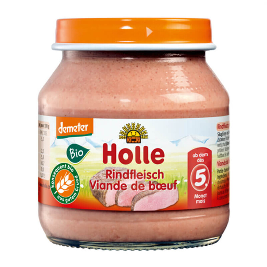 Holle, Bio schotel, puur rundvlees, geraspt, na 5 maanden, 125 g