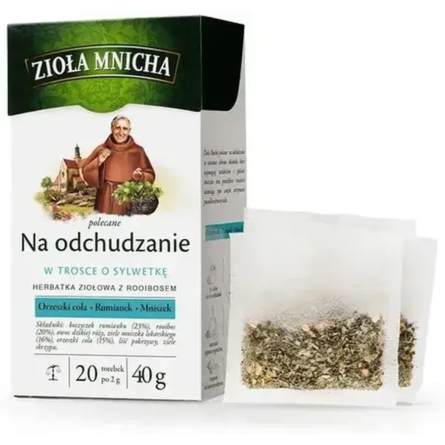 Herbapol Zioła Mnicha Na Odchudzanie, tisana con roobios, 2 g x 20 bustine