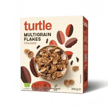 Meergranen pure chocoladevlokken, glutenvrij, 300g, Turtle