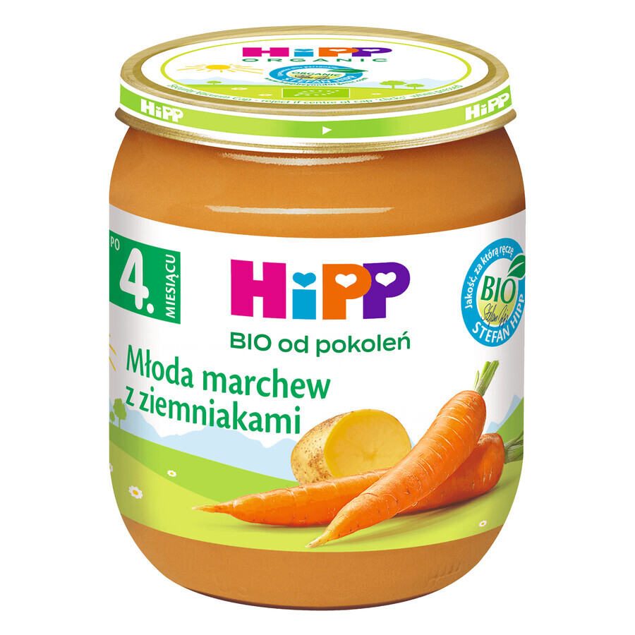 HiPP Vegetables Bio, carote baby con patate, dopo 4 mesi 125 g