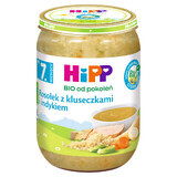 HiPP Zupa Bio, brodo con tagliatelle e tacchino, dopo 7 mesi, 190 g