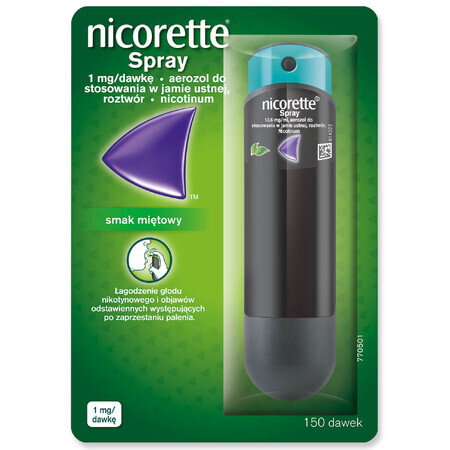 Nicorette Spray 1 mg/dosis, orale spray, 150 doses