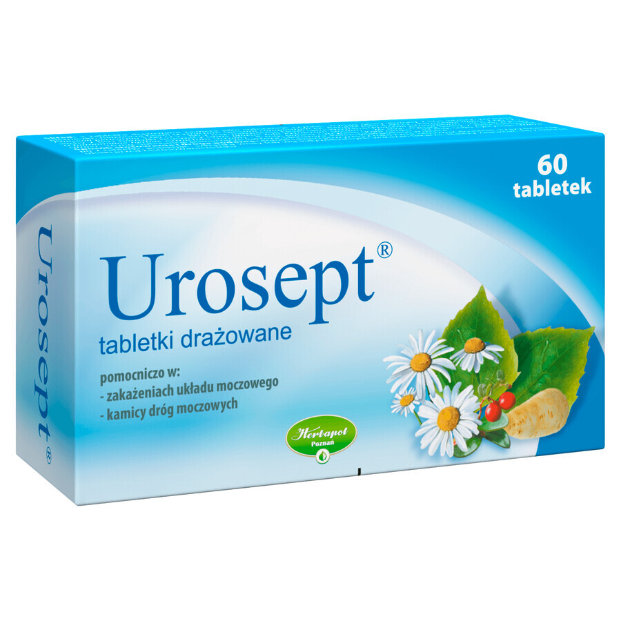 Urosept, 60 geïrriteerde tabletten