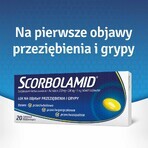 Scorbolamide 300 mg +100 mg + 5 mg, 20 geïrriteerde tabletten