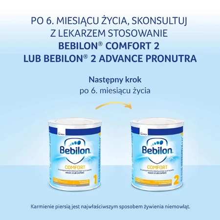 Bebilon Comfort 1, für Säuglinge bei Koliken und Verstopfung, ab Geburt, 400 g