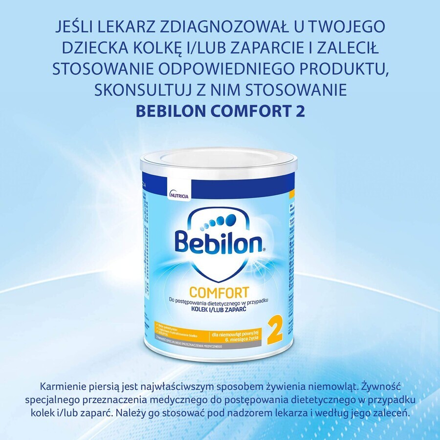 Bebilon Comfort 2, voor zuigelingen bij koliek en verstopping, ouder dan 6 maanden, 400 g