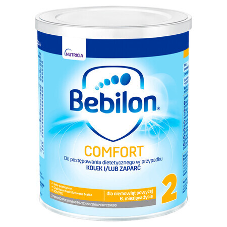 Bebilon Comfort 2, voor zuigelingen bij koliek en verstopping, ouder dan 6 maanden, 400 g