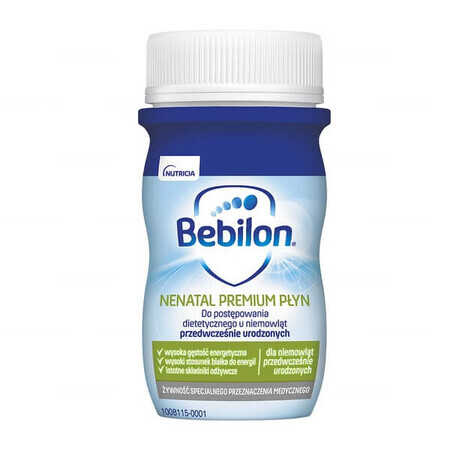 Bebilon Nenatal Premium, voor premature kinderen, drinkklare vloeistof, 70 ml