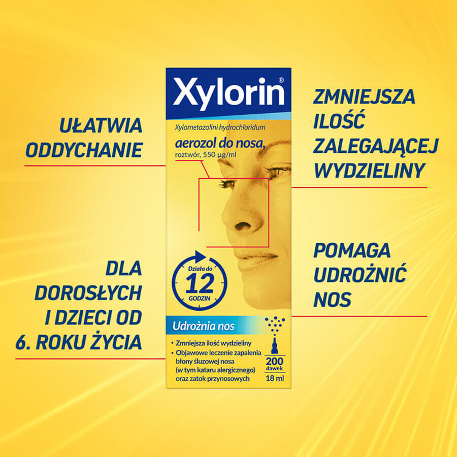 Xylorin 550 μg/ml, spray nasale, 18 ml