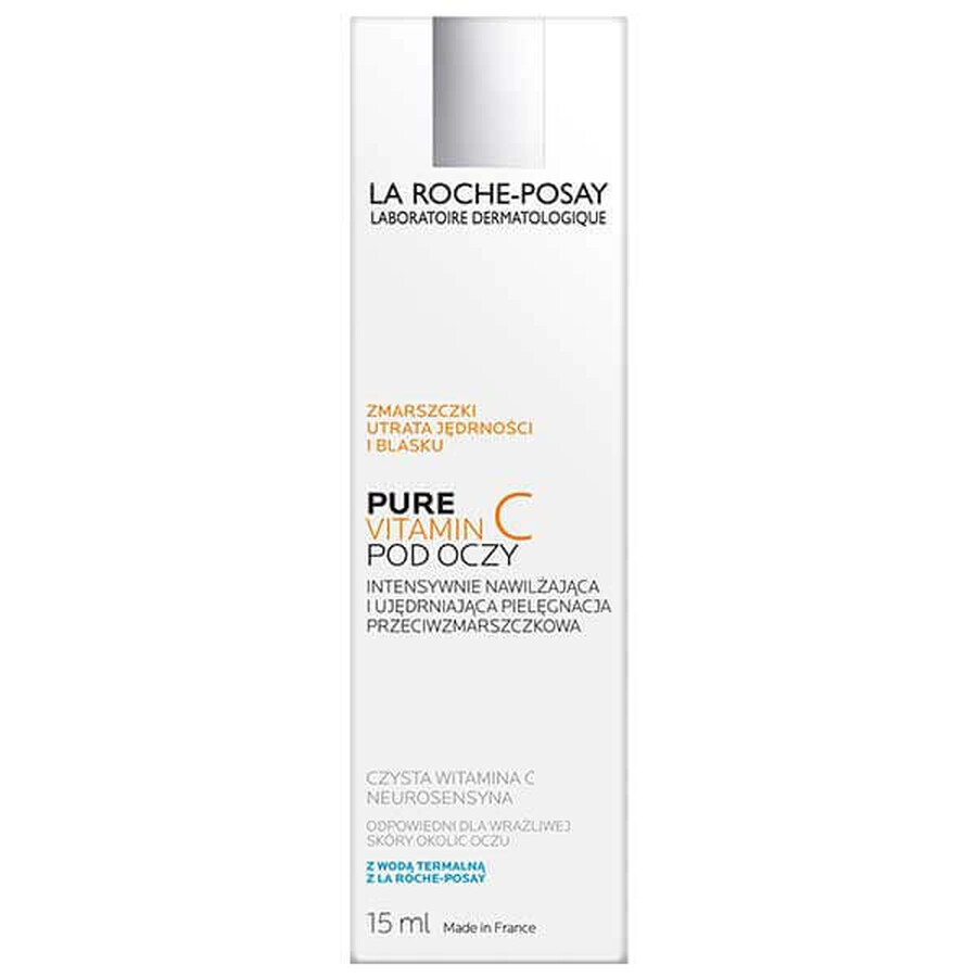 La Roche-Posay Pure Vitamine C Ogen, intensief hydraterende en verstevigende anti-rimpel oogverzorging, 15 ml