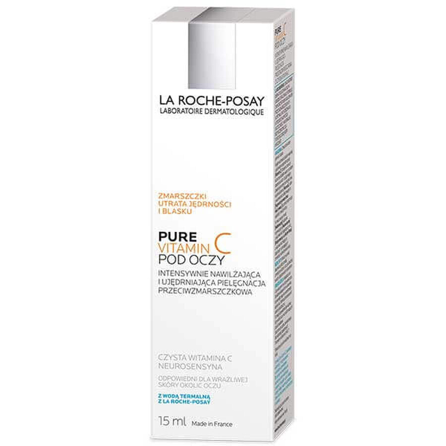 La Roche-Posay Pure Vitamine C Ogen, intensief hydraterende en verstevigende anti-rimpel oogverzorging, 15 ml