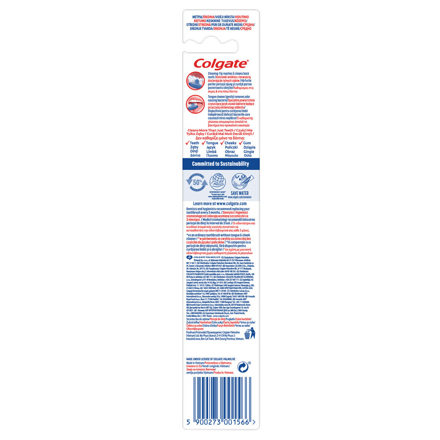 Colgate Extra Clean tandenborstel, medium, 1 stuk