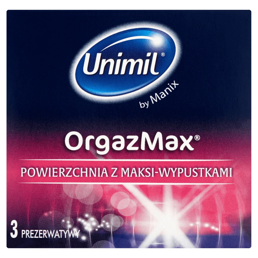 Unimil OrgazMax, prezerwatywy z maksi-wypustkami, 3 sztuki: ceny i cechy