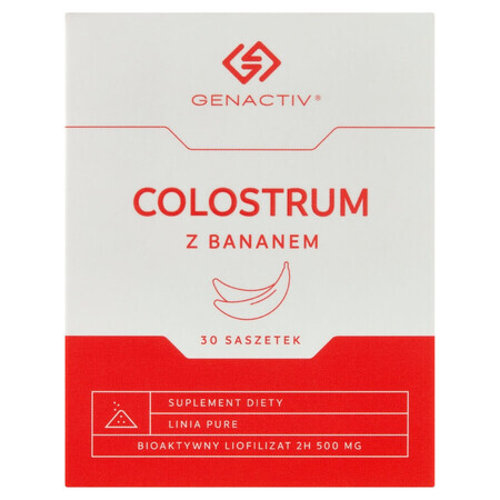 Genactiv Colostrum met banaan, poeder, 1 g x 30 sachets