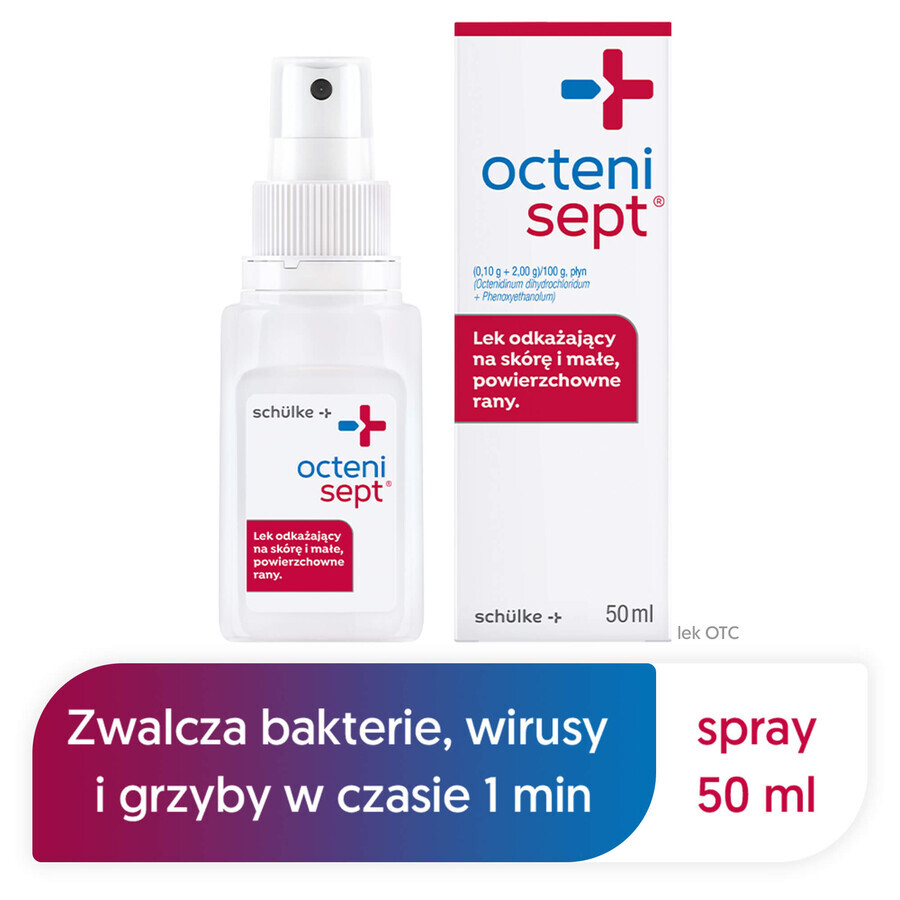 Octenisept (0.10 g + 2 g)/100 g, liquid, 50 ml