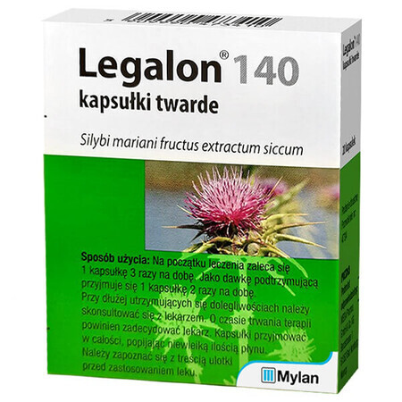 Legalon 140, 20 harde capsules