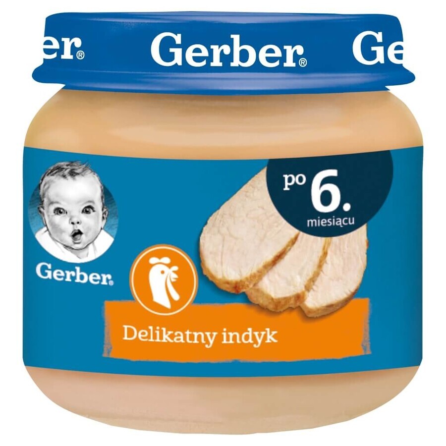 Gerber Lunch, zachte kalkoen, na 6 maanden, 80 g