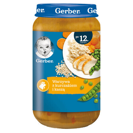 Gerber Junior Dinner, verdure con pollo e polenta, dopo i 12 mesi, 250 g