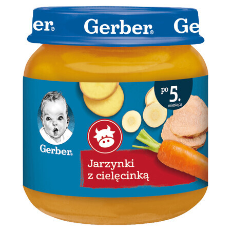 Gerber Diner, groente met kalfsvlees, na 5 maanden, 125 g