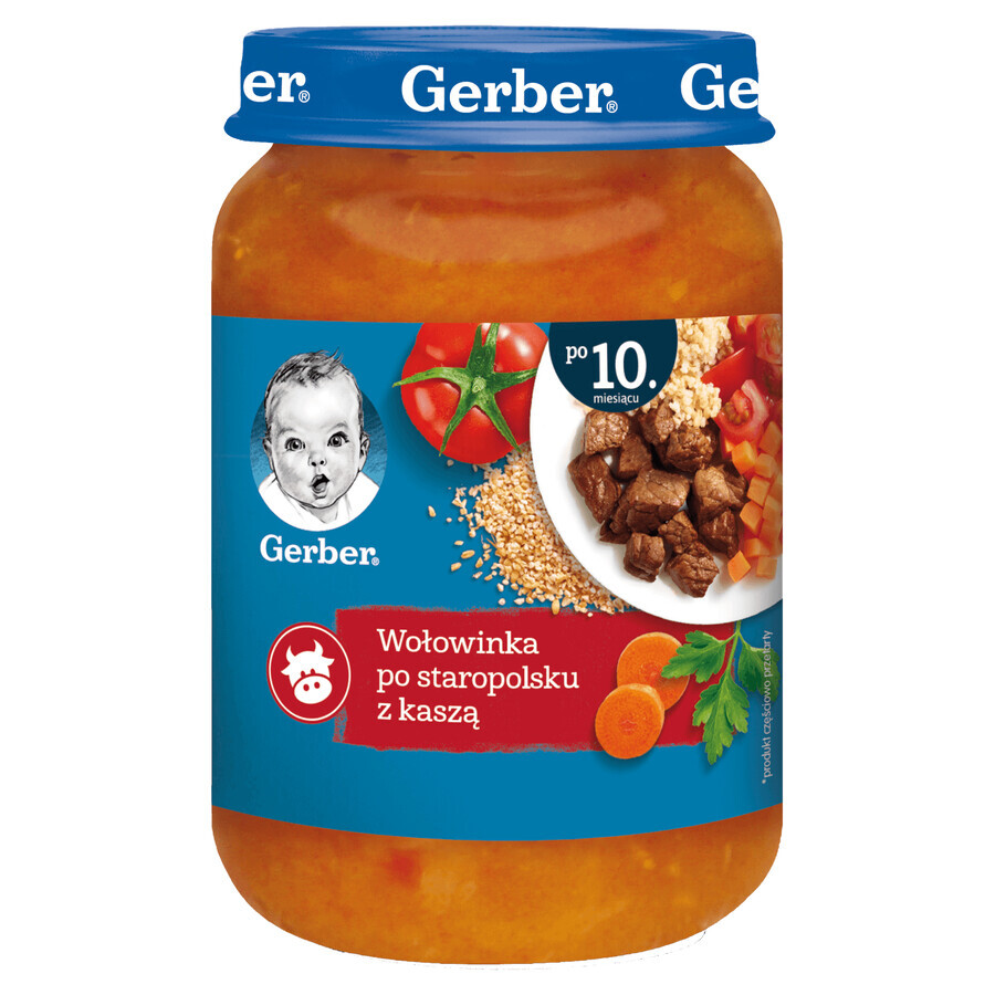 Gerber Diner, runderstoofpot met pap, na 10 maanden, 190 g