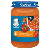 Gerber soep, tomaat met rijst en kalkoen, na 8 maanden, 190 g