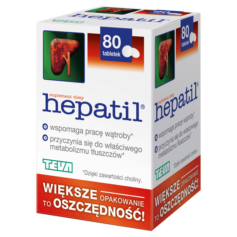 Hepatil, 80 tablets