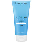 Dermedic Hydrain 3 Hialuro, gel cremoso per la pulizia del viso, pelle disidratata e secca, 200 ml