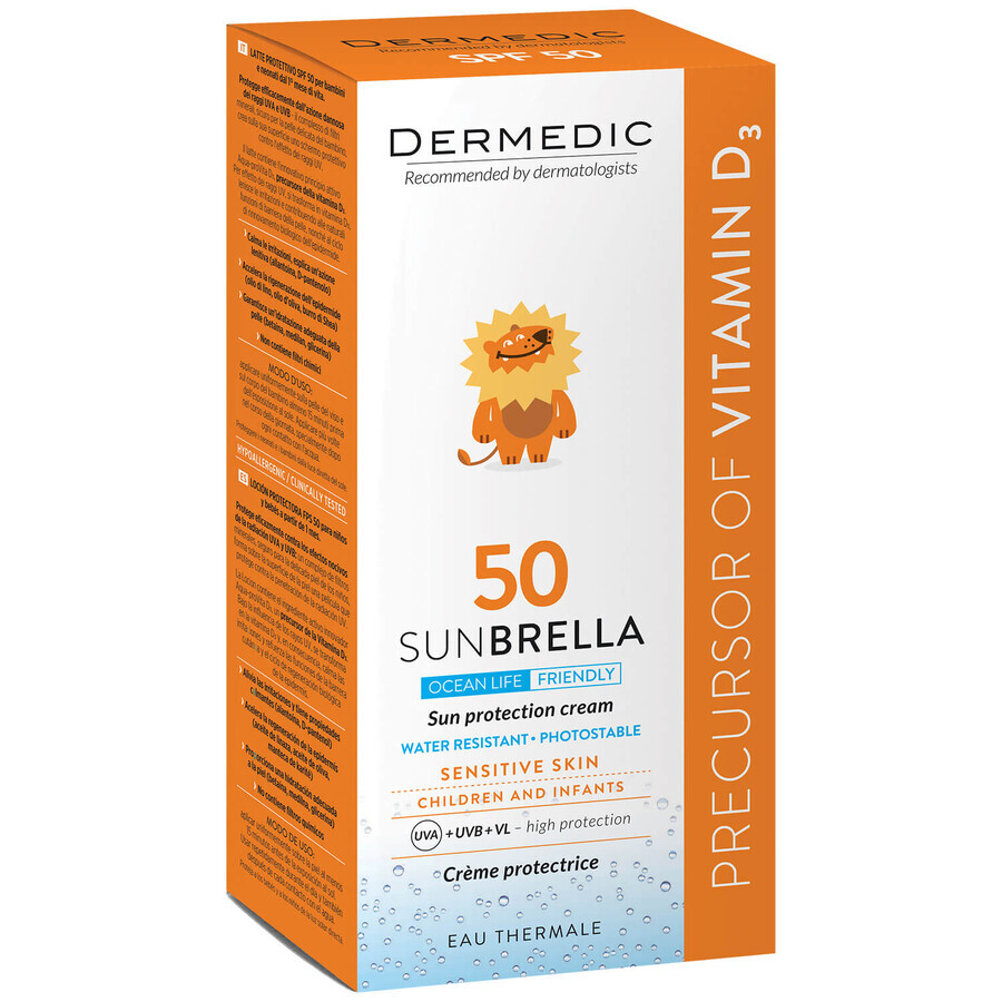 Dermedic Sunbrella Baby, protective cream for children and babies, sensitive skin, SPF 50, 50 g