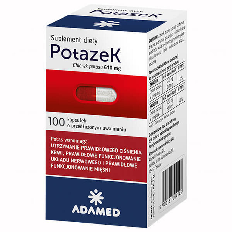 Potazek, 100 extended-release capsules