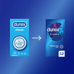 Durex Classic, gladde klassieke condooms, 12 stuks