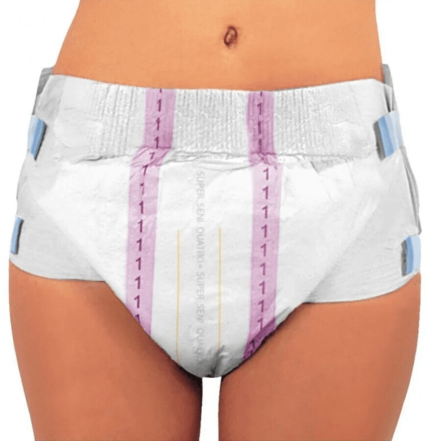 Seni Super Quatro, pantalones pañales, Medium, 75-110 cm, 10 piezas