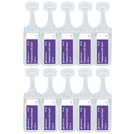 Polpharma 0,9% NaCl, solución de cloruro sódico, 10 ml x 100 ampollas