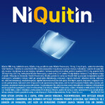 NiQuitin Transparent 21 mg/24 h, sistem transdermic, plasture, 7 bucăți