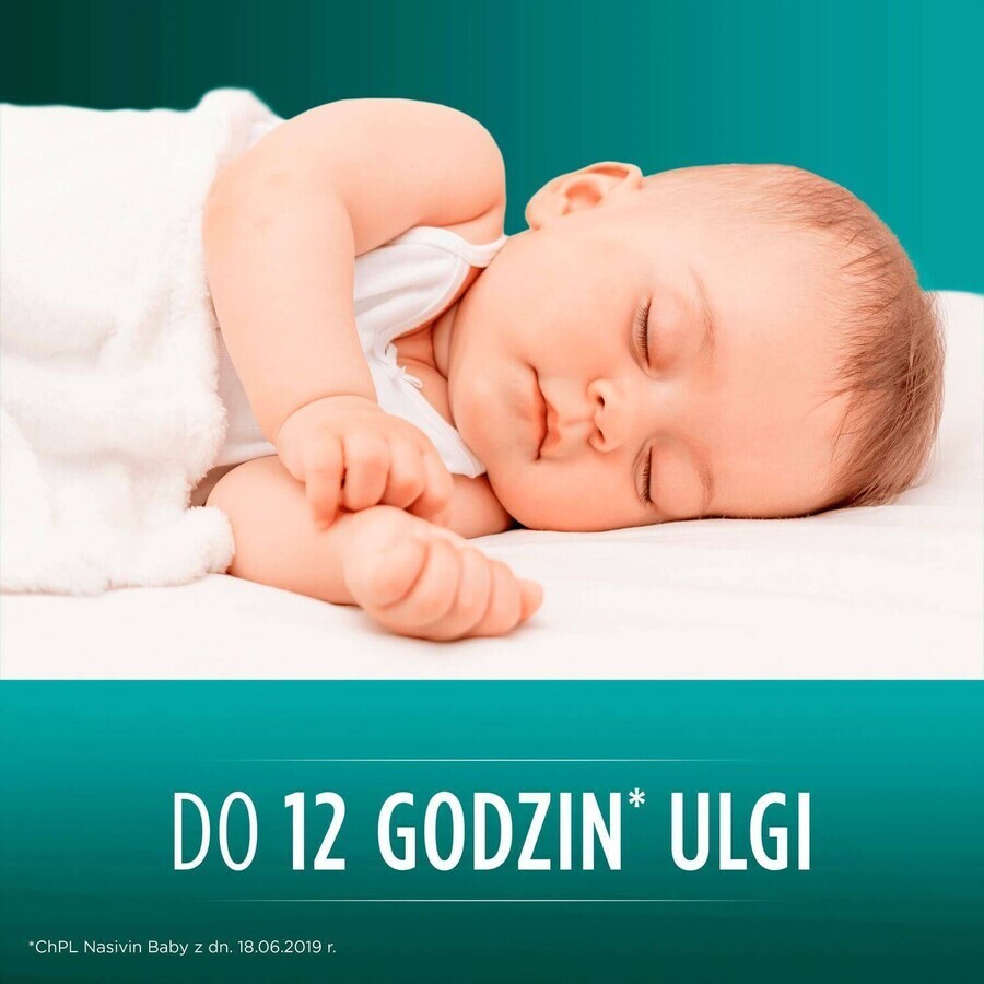 Nasivin Baby 0.1 mg/ml, nasal drops for infants from 3 months, 5 ml