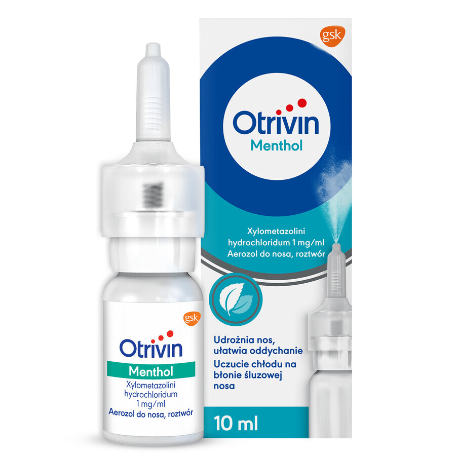 Otrivin Menthol 1 mg/ml, neusspray, 10 ml