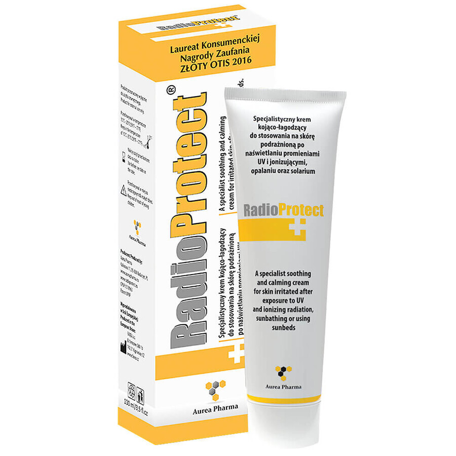 RadioProtect, speciale verzachtende crème voor de huid na bestraling, zonnebaden en solarium, 100 ml