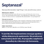 SeptaNazal voor volwassenen (1 mg + 50 mg)/ ml, neusspray, 10 ml